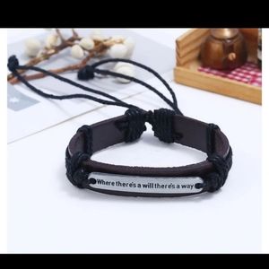 Inspirational quote bracelet